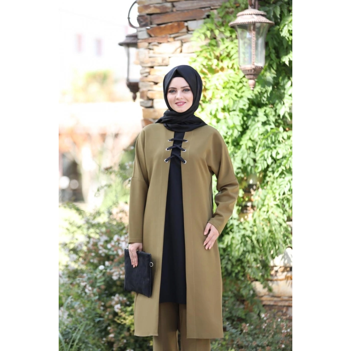 Bağcık Detay İkili Takım mdc 5561 Haki