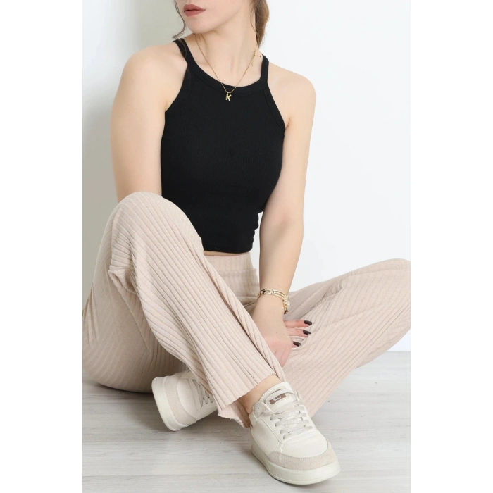 Bağcıklı Kaşkorse Pantolon Bej - 71068.1748.