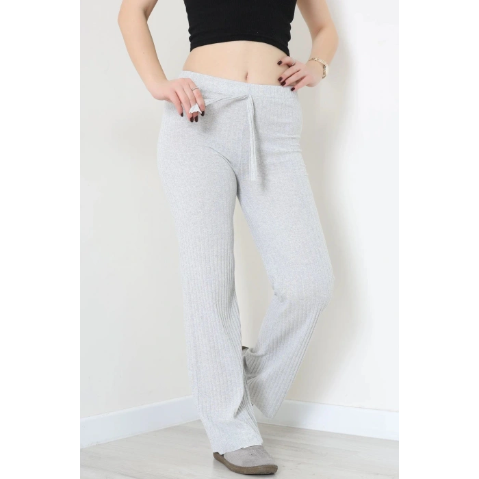Bağcıklı Kaşkorse Pantolon Gri - 71068.1748.