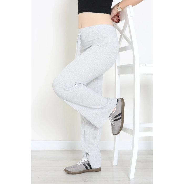 Bağcıklı Kaşkorse Pantolon Gri - 71068.1748.