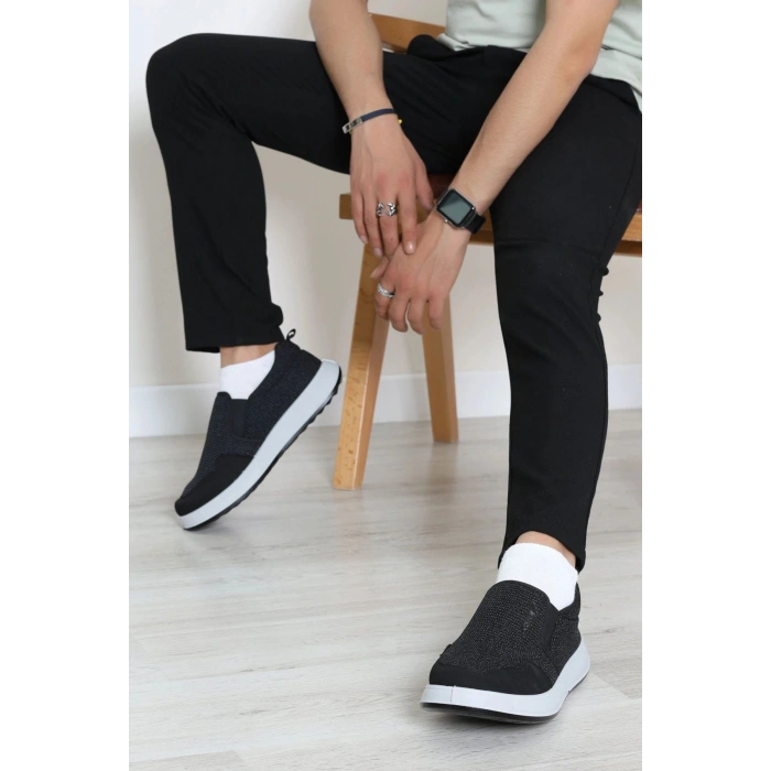 Bağcıksız Rahat Giyim Erkek Spor Ayakkabı Siyah - 32555.264.
