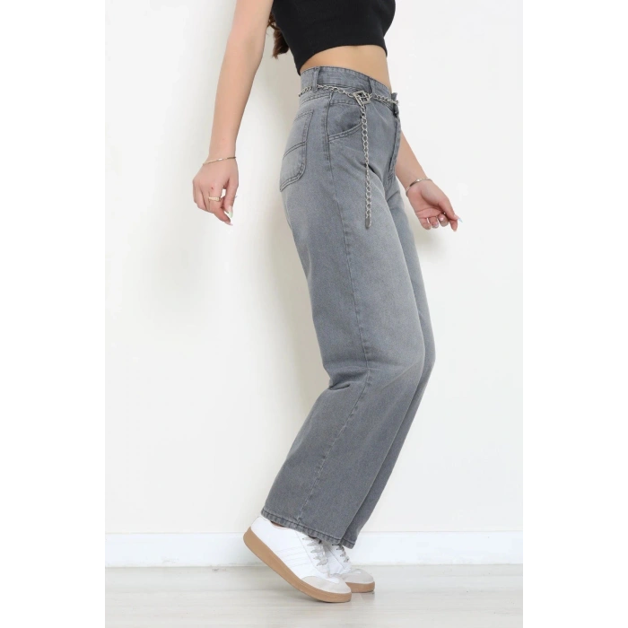 Baggy Kot Pantolon Açıkgri - 32565.1566.