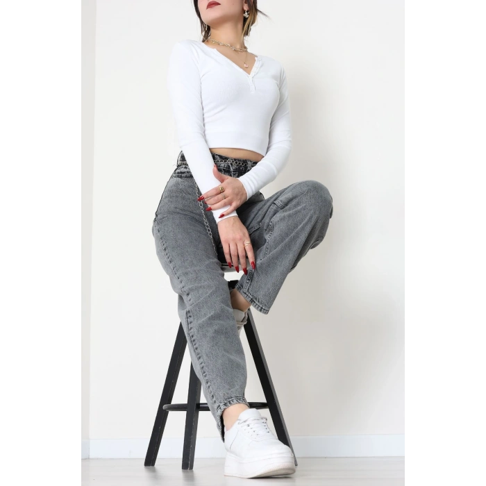 Baggy Kot Pantolon Gray - 31536.2088.