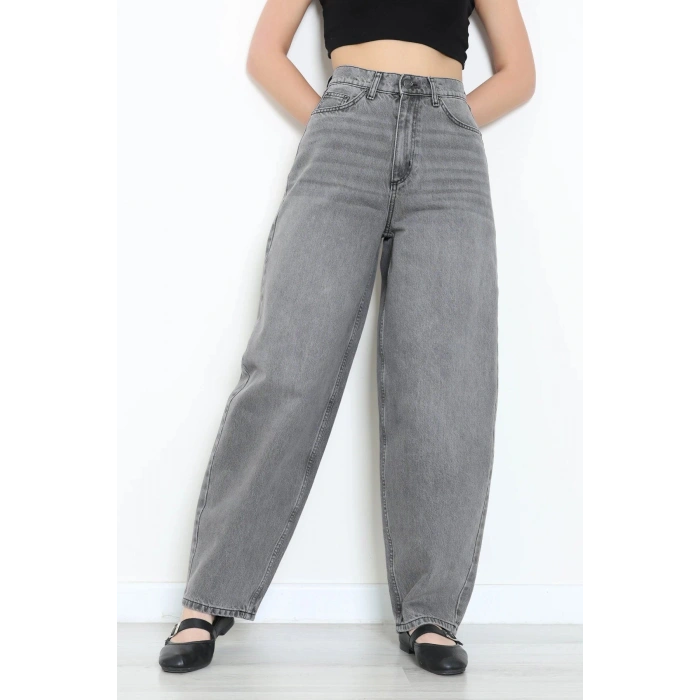 Baggy Kot Pantolon Gri - 44054.1590.