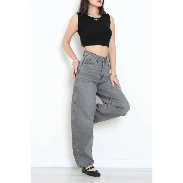 Baggy Kot Pantolon Gri - 44054.1590.