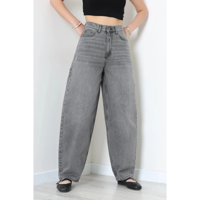 Baggy Kot Pantolon Gri - 44054.1590.
