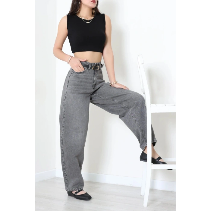Baggy Kot Pantolon Gri - 44054.1590.