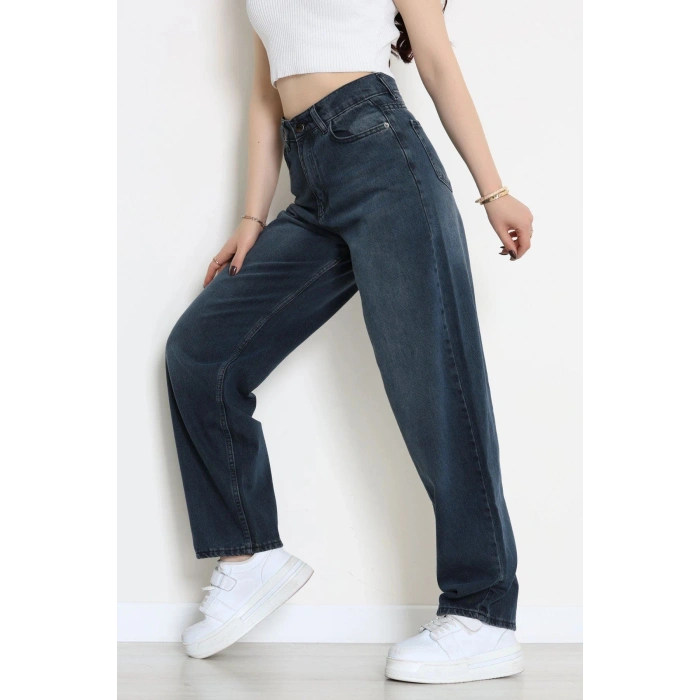 Baggy Kot Pantolon İndigo - 31536.2088.
