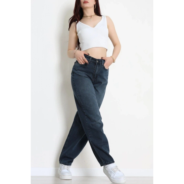 Baggy Kot Pantolon İndigo - 31536.2088.