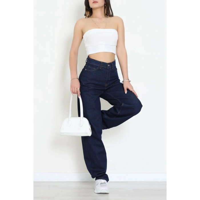 Baggy Kot Pantolon Koyulacivert - 31536.2088.