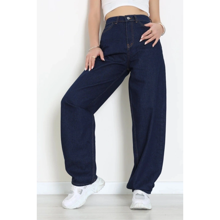 Baggy Kot Pantolon Koyulacivert - 31536.2088.