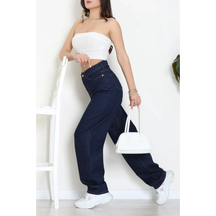 Baggy Kot Pantolon Koyulacivert - 31536.2088.
