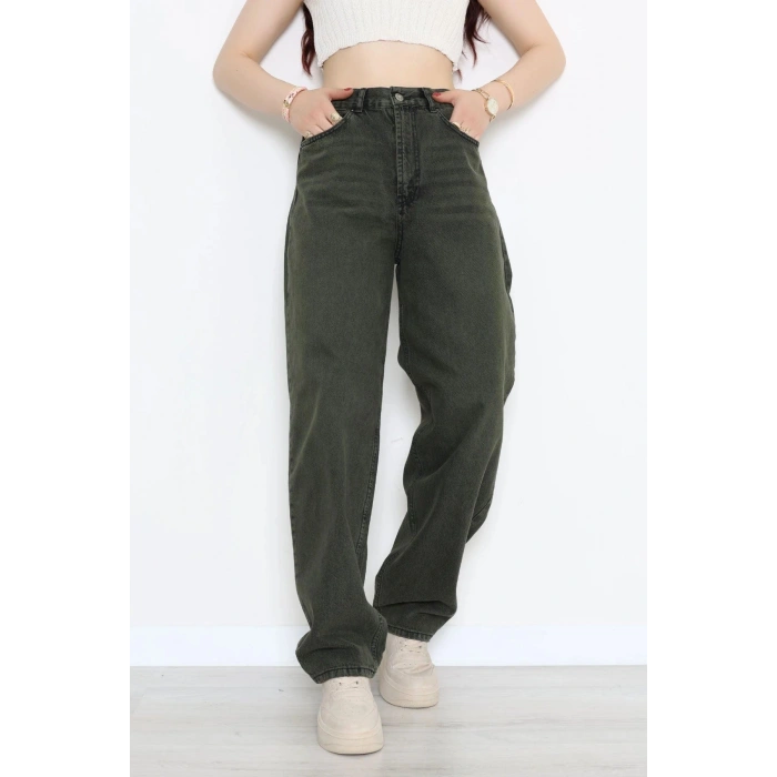Baggy Kot Pantolon Koyuyeşil - 10045.1968.