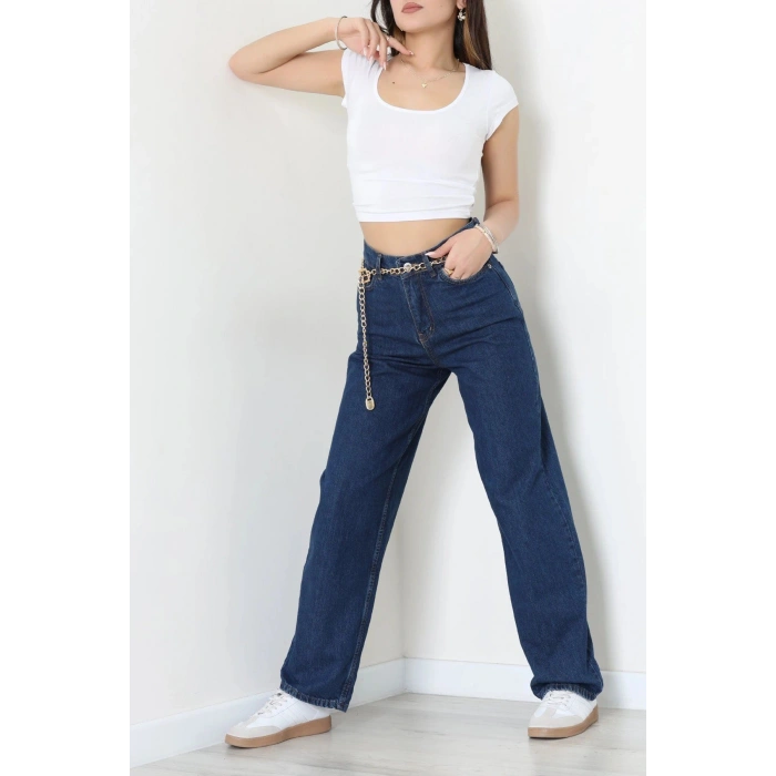 Baggy Kot Pantolon Lacivert - 39085.2088.