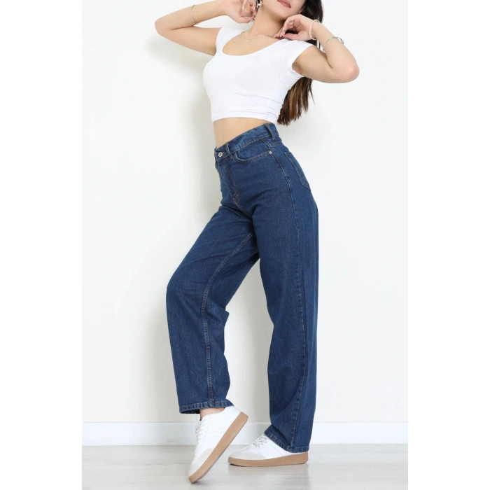 Baggy Kot Pantolon Lacivert - 39085.2088.
