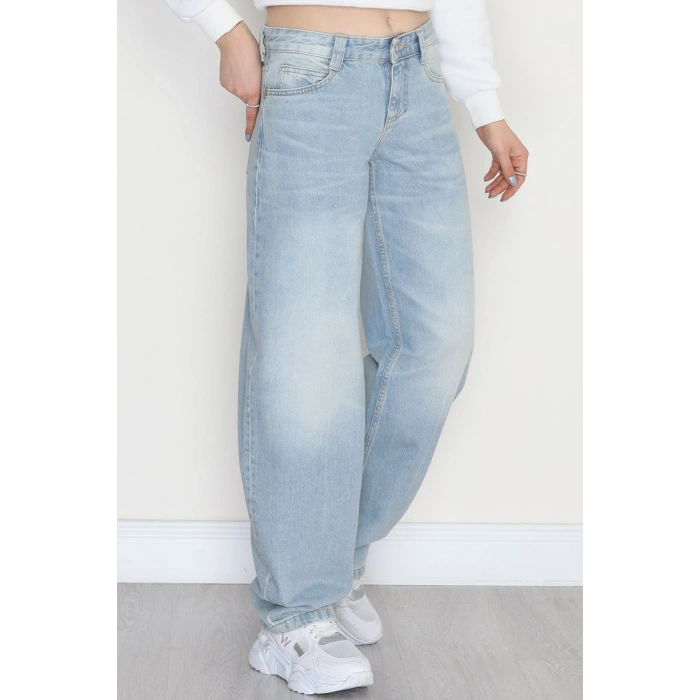 Baggy Kot Pantolon Mavi - 31637.1904.