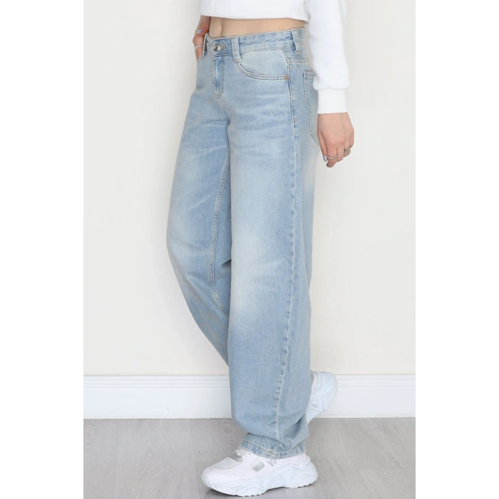 Baggy Kot Pantolon Mavi - 31637.1904.