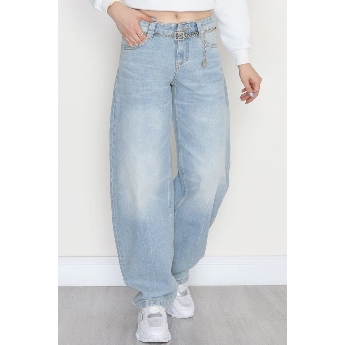 Baggy Kot Pantolon Mavi - 31637.1904.