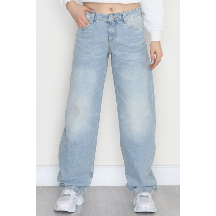 Baggy Kot Pantolon Mavi - 31637.1904.