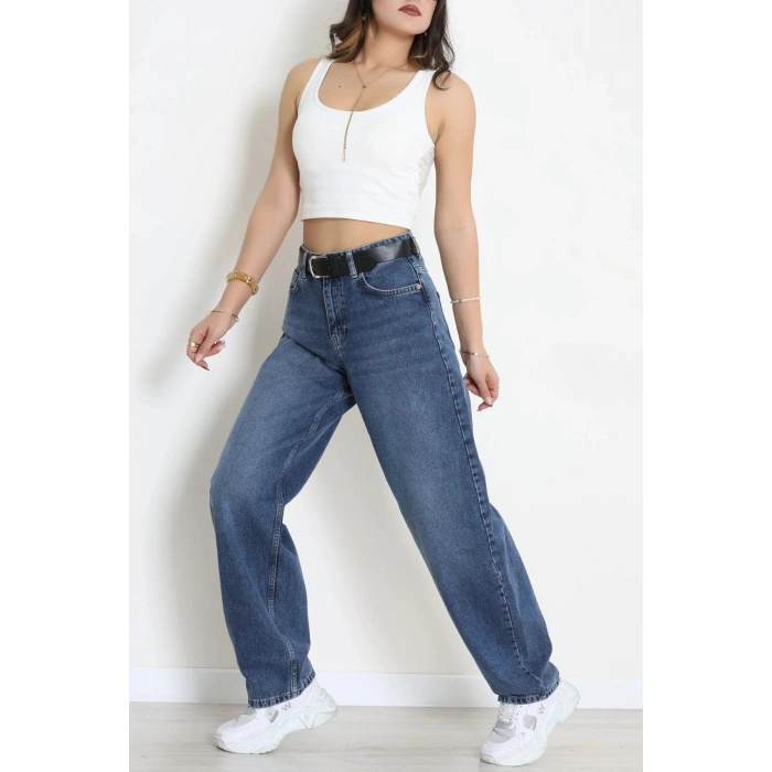 Baggy Kot Pantolon Mavi - 3168015.1968.