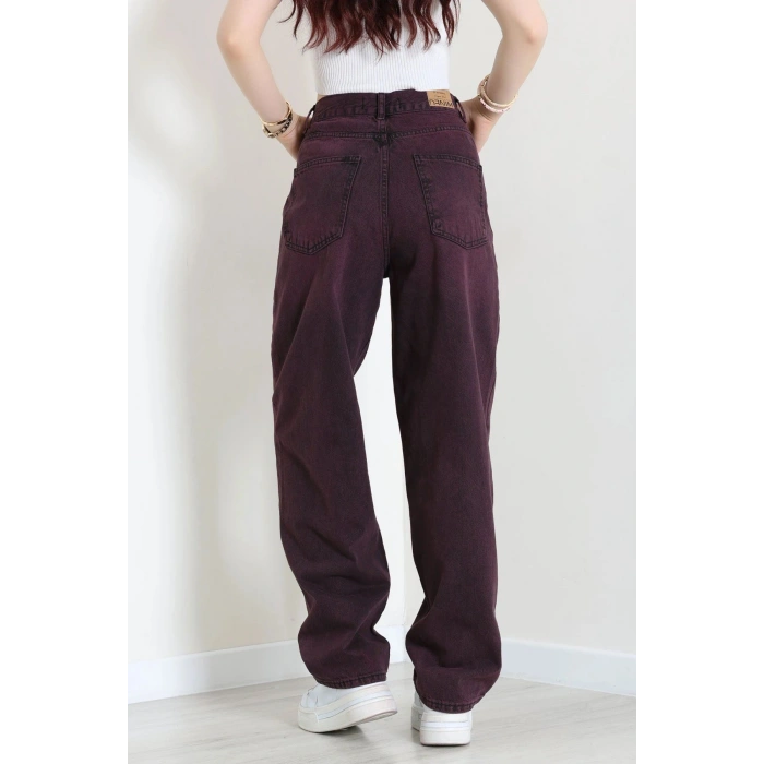Baggy Kot Pantolon Patlıcanmor - 10045.1968.