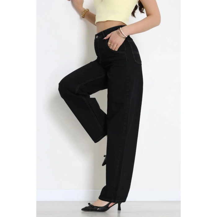 Baggy Kot Pantolon Siyah - 35055.1566.
