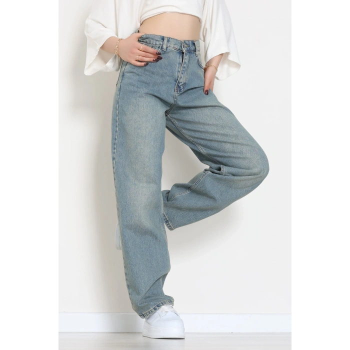 Baggy Kot Pantolon Tintaçıkmavi - 31536.2088.