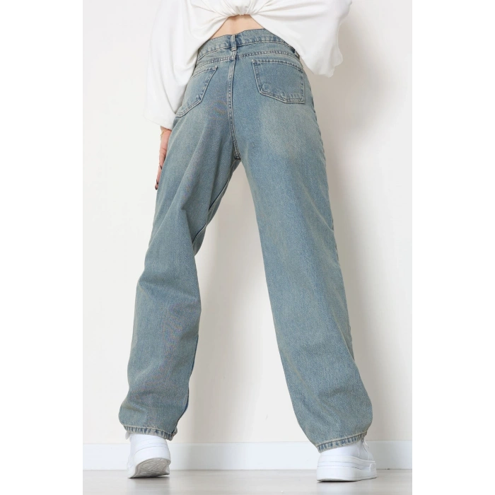 Baggy Kot Pantolon Tintaçıkmavi - 31536.2088.