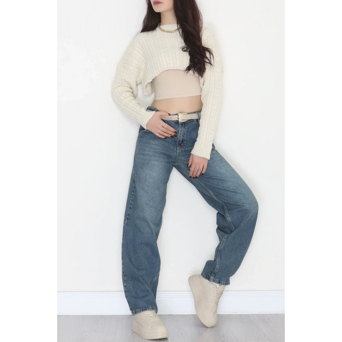 Baggy Kot Pantolon Yeşiltint - 31160.2059.