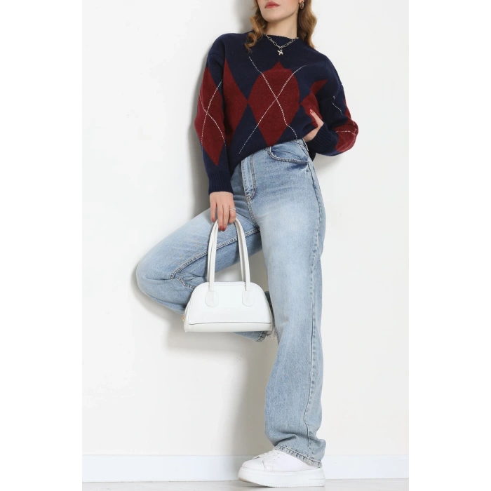 Baklava Dilimli Triko Kazak Lacibordo - 51262.1918.