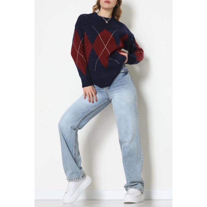 Baklava Dilimli Triko Kazak Lacibordo - 51262.1918.