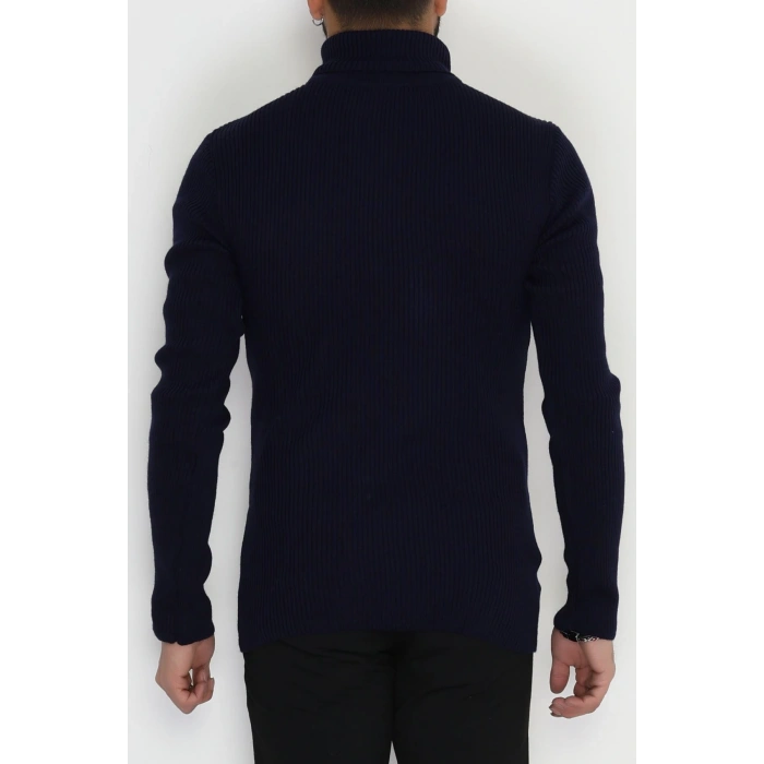 Balıkçı Yaka Erkek Triko Lacivert - 70781.1766.