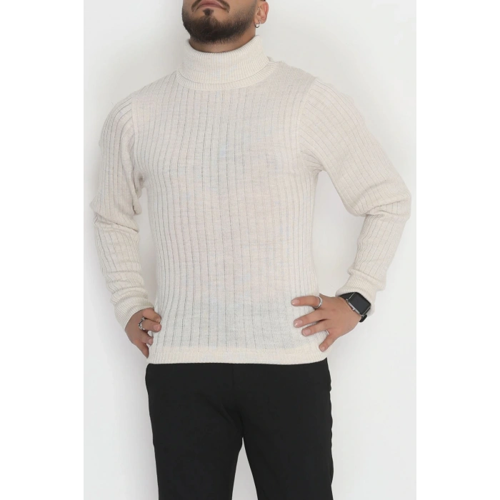 Balıkçı Yaka Erkek Triko Taş - 70774.1766.