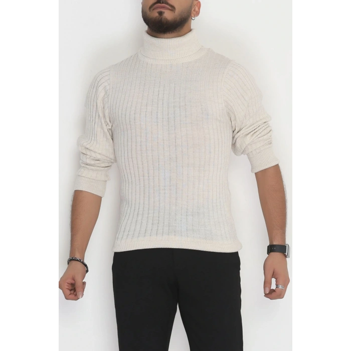 Balıkçı Yaka Erkek Triko Taş - 70774.1766.