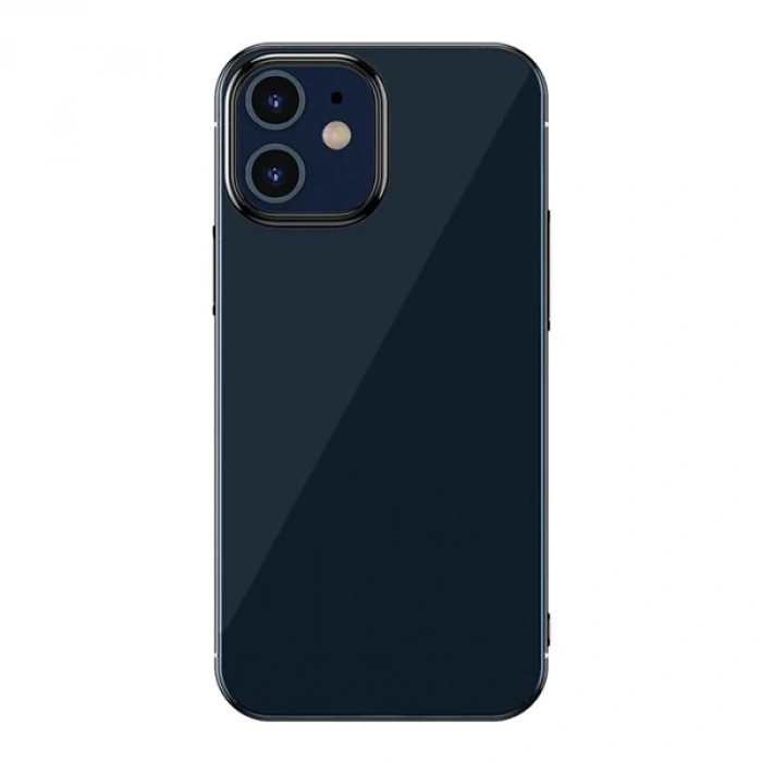 Baseus Glitter Case İPhone 12 Mini 5.4  Şeffaf Lüx Silikon Kılıf Soft TPU Kılıf-(1903)