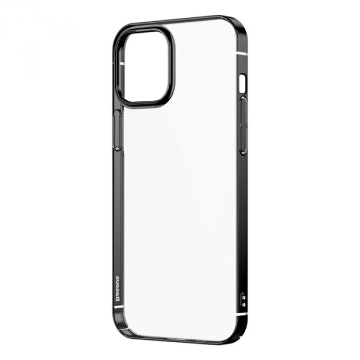 Baseus Glitter İPhone 12 Pro Max Şeffaf Lüx Silikon Kılıf Soft TPU Kılıf-(1903)