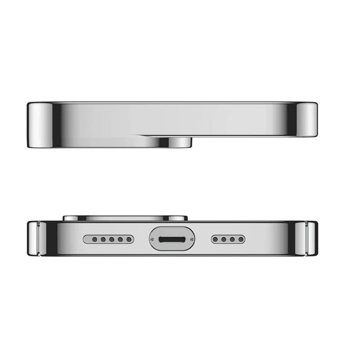 Baseus Glitter iPhone 13 Pro Kılıf Renkli Kenar Şeffaf Kılıf-(1903)