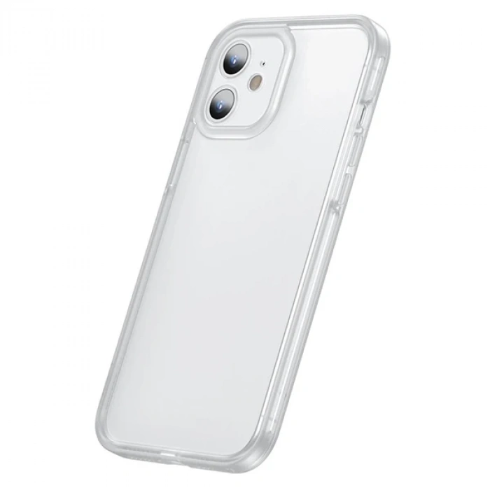 Baseus iPhone 12 6.1 Kamera Lens Koruyuculu Frame Kılıf-(1903)