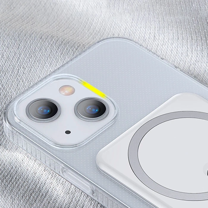 Baseus iPhone 13 6.1inç Manyetik Magsafe Standlı Silikon Kılıf-(1903)