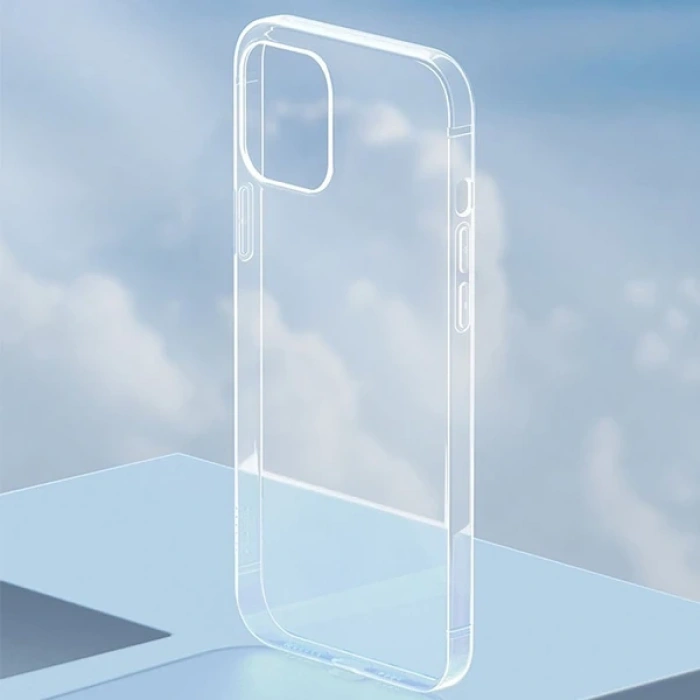 Baseus Simple Case İPhone 12 Mini 5.4 İnce Silikon Şeffaf Kılıf-(1903)