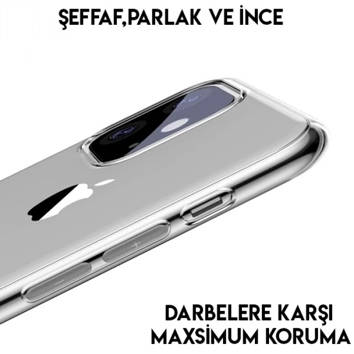 Baseus Simplicity Series iPhone 11 6.1inch  Şeffaf Gel Silikon Kılıf-(1903)