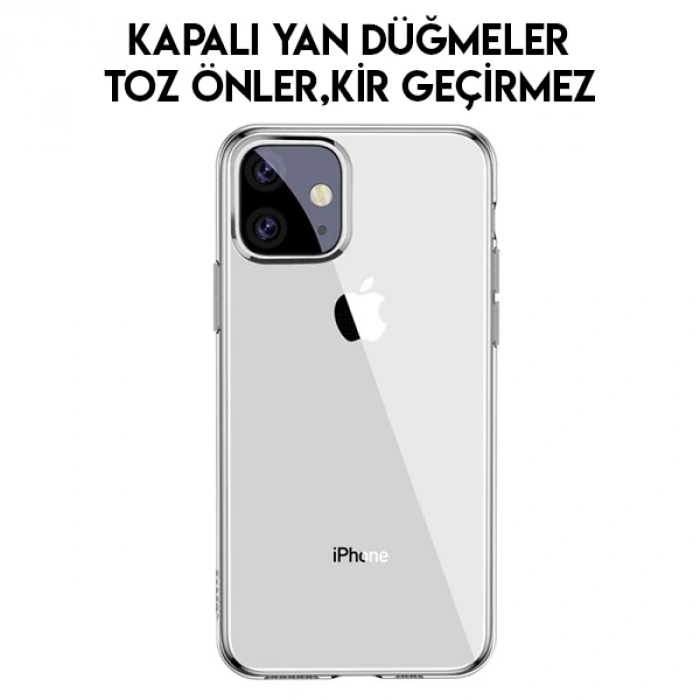 Baseus Simplicity Series iPhone 11 6.1inch  Şeffaf Gel Silikon Kılıf-(1903)