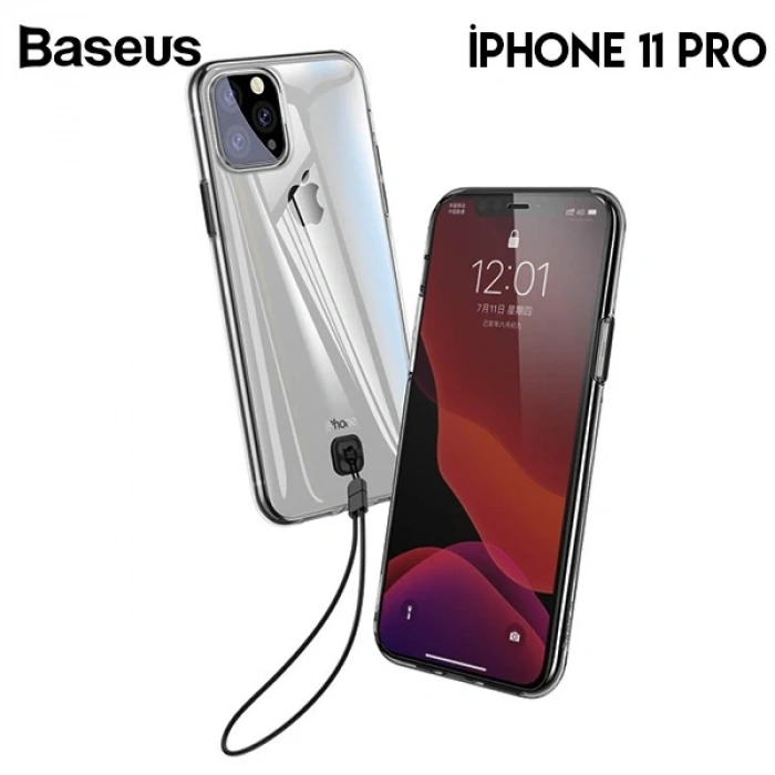 Baseus Transparent Key İPhone 11Pro 5.8inch Şeffaf Silikon Kılıf-(1903)