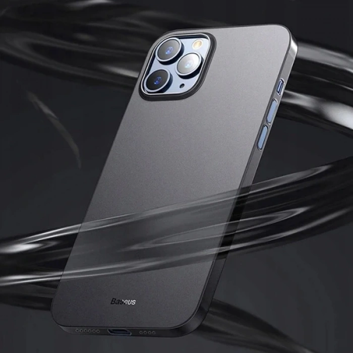 Baseus Wing Case İPhone 12 6.1 Kılıf Ultra İnce Lux Mat Şeffaf Kılıf-(1903)