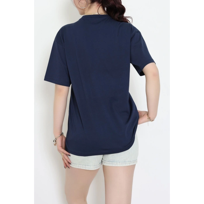 Baskılı Kompakt Penye Tişört Lacikırmızı - 55044.1872.