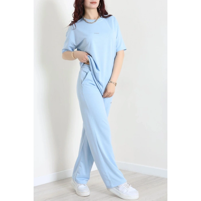 Baskılı Oversize İki İplik Wortex Takım Bebemavi - 80315.1878.