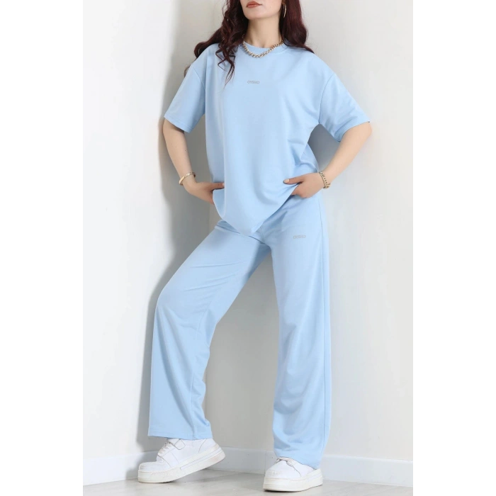 Baskılı Oversize İki İplik Wortex Takım Bebemavi - 80315.1878.