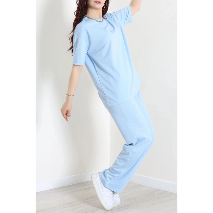 Baskılı Oversize İki İplik Wortex Takım Bebemavi - 80315.1878.