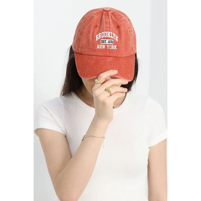 Baskılı Şapka Kiremit - 70156.1736.