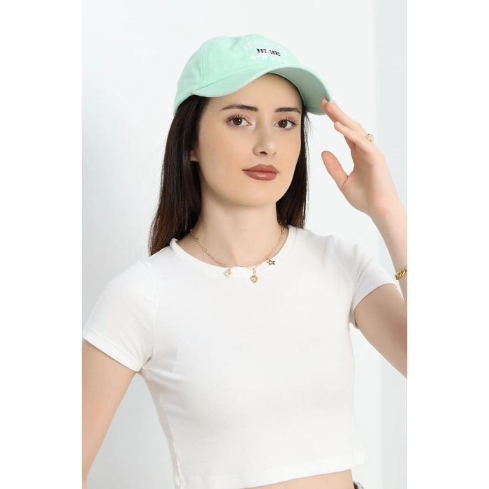 Baskılı Şapka Suyeşili - 70156.1736.
